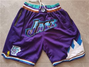 Utah Jazz Just Don Jazz Purple Basketball Shorts