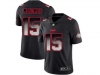 Kansas City Chiefs #15 Patrick Mahomes Pro Line Black Smoke Fashion Limited Jersey