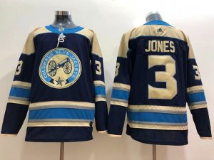 Columbus Blue Jackets #3 Seth Jones Alternate Navy Team Jersey