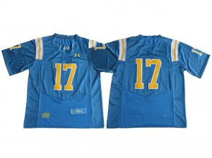 NCAA UCLA Bruins #17 Brett Hundley Blue College Football Jerseyy