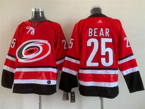 Carolina Hurricanes #25 Ethan Bear Red Jersey