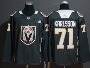 Vegas Golden Knights #71 William Karlsson Gray Dia de los Muertos Jersey