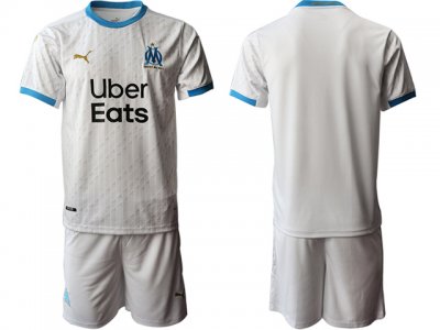 20/21 Club Olympique De Marseille Custom #00 Home White Soccer Jersey