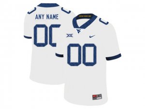 NCAA West Virginia Mountaineers Custom #00 White College Football Jersey