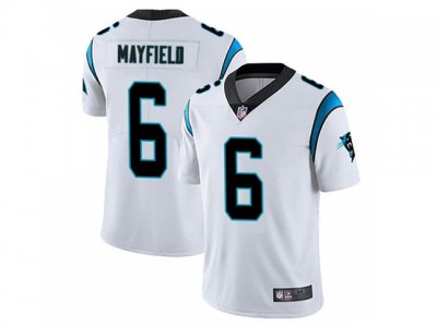 Carolina Panthers #6 Baker Mayfield White Vapor Limited Jersey