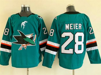 San Jose Sharks #28 Timo Meier Teal Jersey