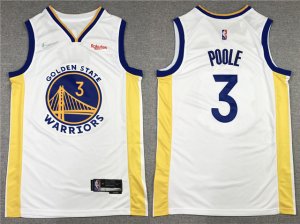 Golden State Warriors #3 Jordan Poole White Swingman Jersey