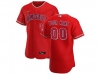 Los Angeles Angels Custom #00 Red Flex Base Jersey