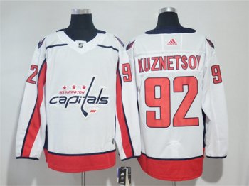 Washington Capitals #92 Evgeny Kuznetsov White Jersey