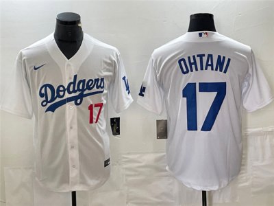 Los Angeles Dodgers #17 Shohei Ohtani White Limited Jersey