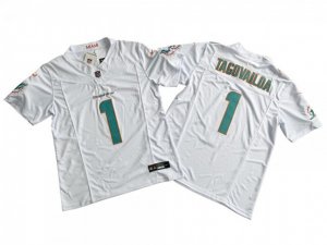 Miami Dolphins #1 Tua Tagovailoa White Vapor F.U.S.E. Limited Jersey