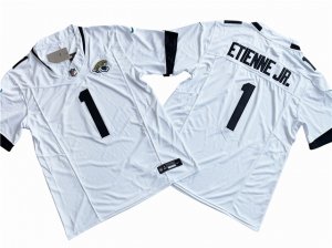 Jacksonville Jaguars #1 Travis Etienne White Vapor F.U.S.E. Limited Jersey