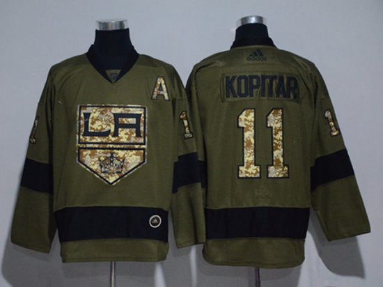 Los Angeles Kings #11 Anze Kopitar Green Jersey