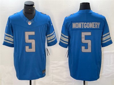 Detroit Lions #5 David Montgomery Blue Vapor F.U.S.E. Limited Jersey