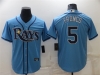 Tampa Bay Rays #5 Wander Franco Light Blue Cool Base Jersey