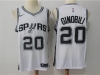 San Antonio Spurs #20 Manu Ginobili White Swingman Jersey