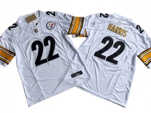 Pittsburgh Steelers #22 Najee Harris White Vapor F.U.S.E. Limited Jersey