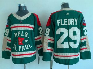 Minnesota Wild #29 Marc-Andre Fleury Green 2022 Winter Classic Jersey