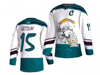 Anaheim Mighty Ducks #15 Ryan Getzlaf Mighty White 2021 Reverse Retro Jersey