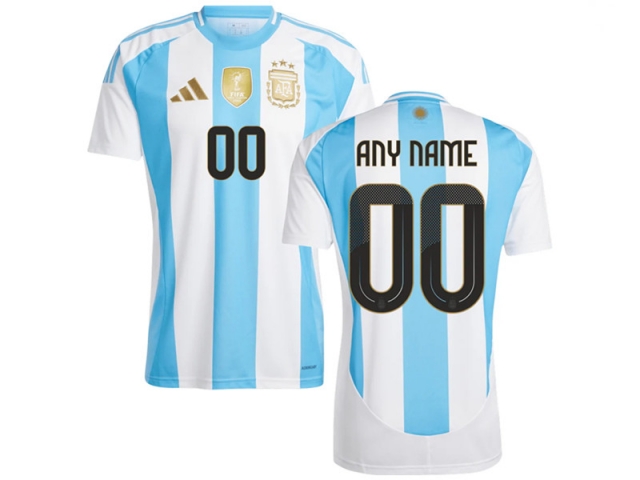 National Argentina #00 Home 2024/25 Soccer Custom Jersey - Click Image to Close