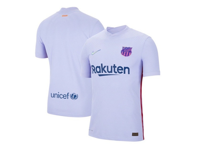 Club Barcelona Blank Away 2021/22 Soccer Jersey - Click Image to Close