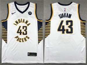 Indiana Pacers #43 Pascal Siakam White Swingman Jersey