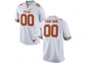 NCAA Texas Longhorns Custom #00 White College Football Jersey