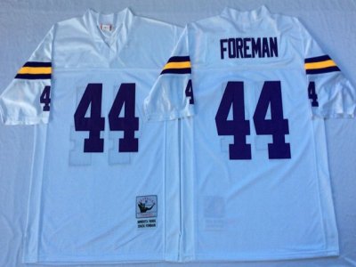 Minnesota Vikings #44 Chuck Foreman Throwback White Jersey