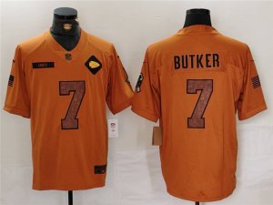 Kansas City Chiefs #7 Harrison Butker 2023 Brown Salute To Service Limited Jersey