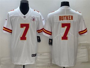 Kansas City Chiefs #7 Harrison Butker White Vapor Limited Jersey