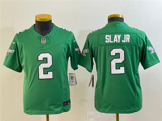 Youth Philadelphia Eagles #2 Darius Slay Jr Kelly Green Vapor F.U.S.E. Limited Jersey