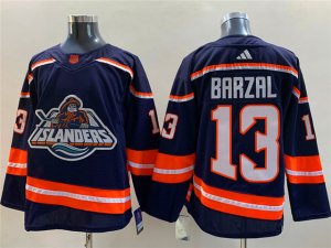 New York Islanders #13 Mathew Barzal Blue 2022/23 Retro Jersey