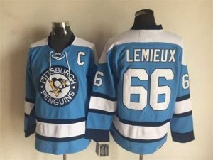 Pittsburgh Penguins #66 Mario Lemieux 1969 Vintage CCM Blue Jersey