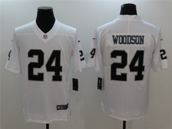 Las Vegas Raiders #24 Charles Woodson White Vapor Limited Jersey