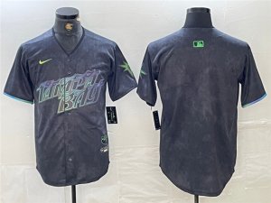 Tampa Bay Rays Blank Charcoal 2024 City Connect Limited Jersey