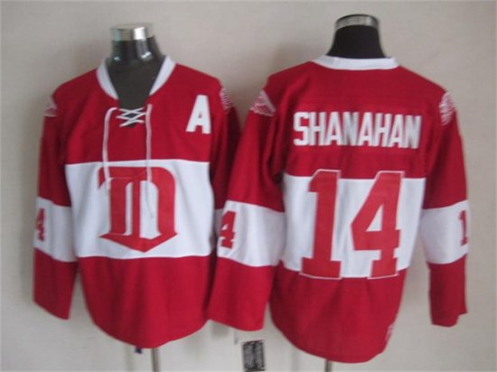 Detroit Red Wings #14 Brendan Shanahan CCM Vintage Red Jersey