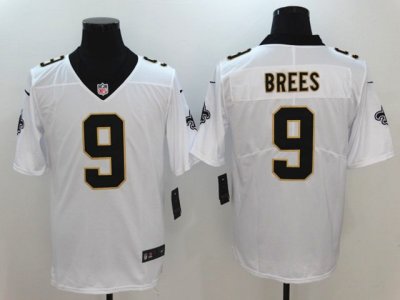 New Orleans Saints #9 Drew Brees White Vapor Limited Jersey