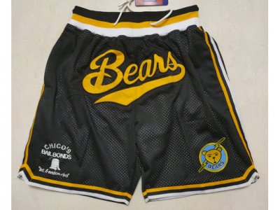 The Bad News Bears Bears Black Basketball Shorts