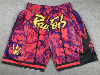 Toronto Raptors Year Of the Tiger Raptors Red Basketball Shorts