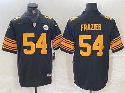 Pittsburgh Steelers #54 Zach Frazier Color Rush Black Limited Jersey