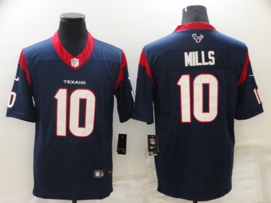 Houston Texans #10 Davis Mills Navy Vapor Limited Jersey