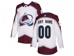 Colorado Avalanche Custom #00 Away White Jersey