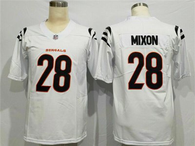 Cincinnati Bengals #28 Joe Mixon White Vapor Limited Jersey