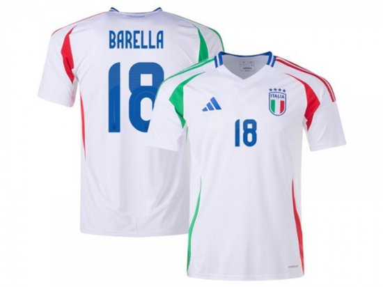 National Italy #18 BARELLA Away 2024/25 Soccer Jersey