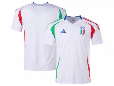 National Italy Blank Away White 2024/25 Soccer Jersey