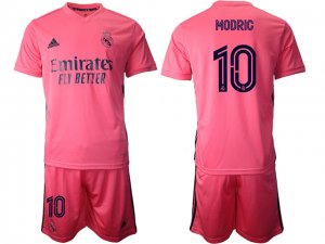 20/21 Club Real Madrid #10 Luka Modric Away Pink Soccer Jersey