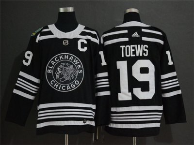 Chicago Blackhawks #19 Jonathan Toews Black 2019 Winter Classic Jersey