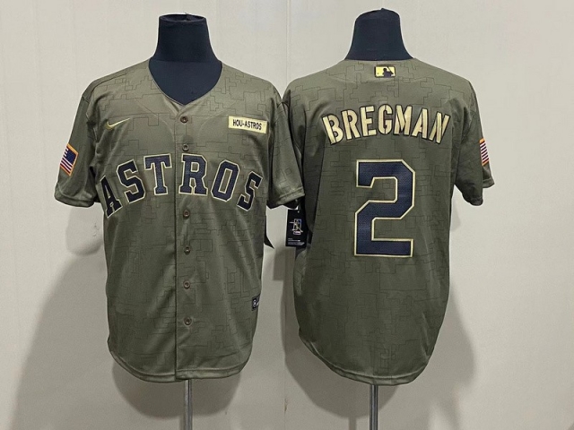 Atlanta Braves #2 Alex Bregman 2021 Salute To Service Cool Base Jersey - Click Image to Close