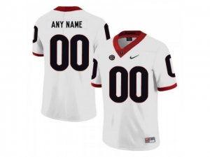 NCAA Georgia Bulldogs #00 White College Football Custom Jersey