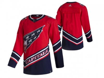 Washington Capitals Custom #00 Red 2021 Reverse Retro Jersey